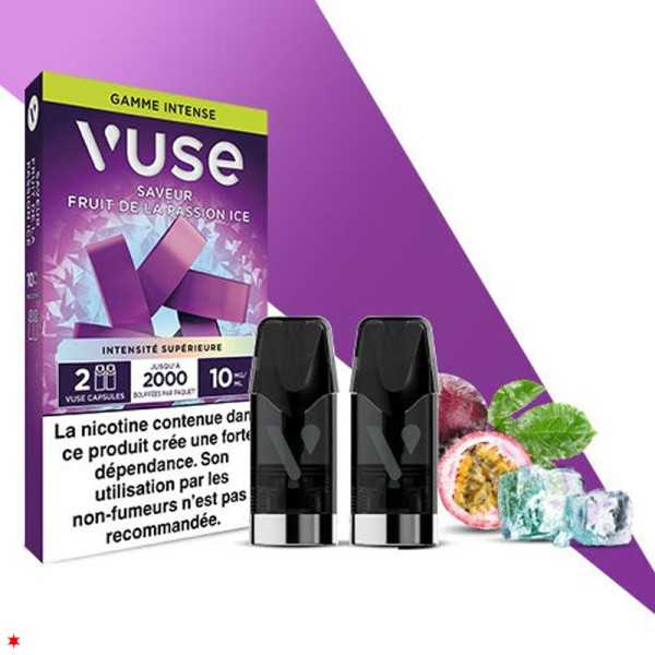 Fruit de la passion Ice - Gamme Intense epod - 2 Capsules Vuse