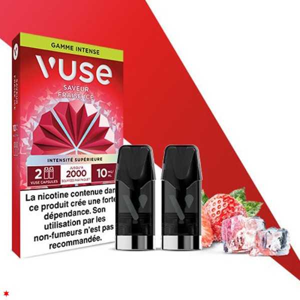 Fraise Ice - Gamme Intense epod - Vuse