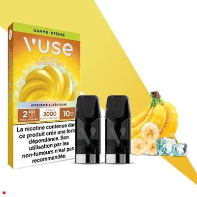 VUSE Banane Ice - Recharges Intense 10mg/ml - Compatible ePod 2 VUSE Banane Ice - Recharges Intense 10mg/ml - Compatible ePod 2