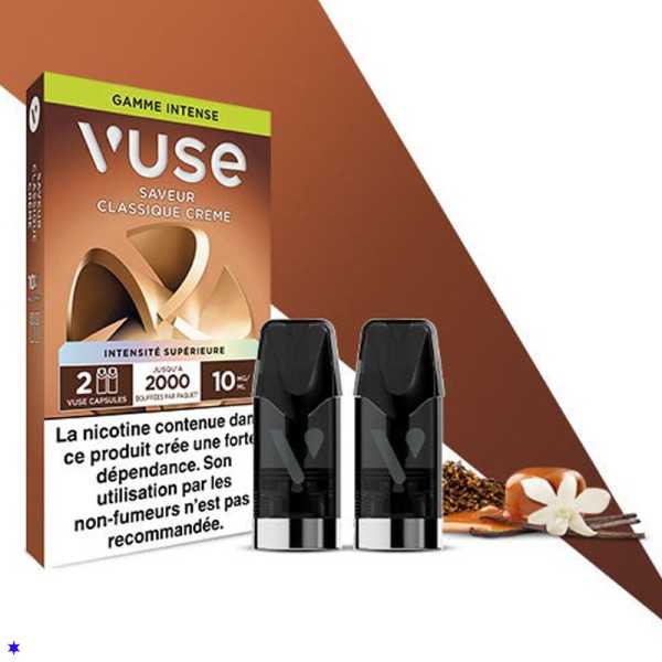 Classique Crème- Gamme Intense epod - 2 Capsules Vuse