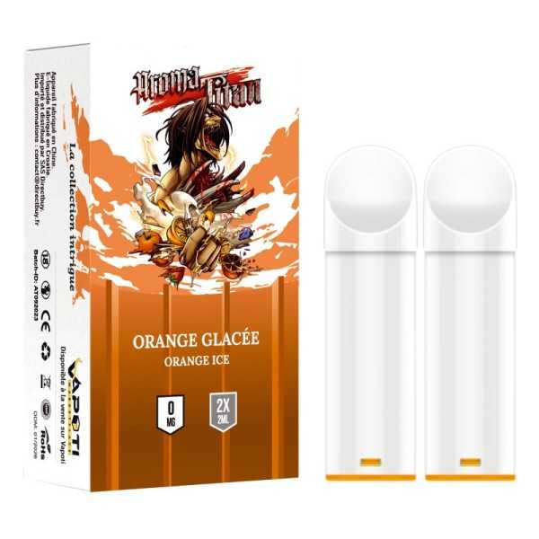 Recharges Orange Glacée - Orange ice 2 capsules Pod Aromatitan