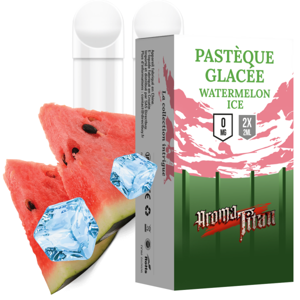 Pastèque Glacée Recharges Watermelon ice 2 capsules Pod Aromatitan