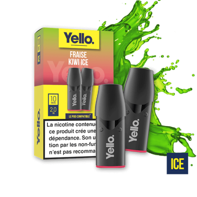 Fraise Kiwi Ice – Capsules Compatibles Vuse ePod (x2) | Yello™ Fraise Kiwi Ice – Capsules Compatibles Vuse ePod (x2) | Yello™