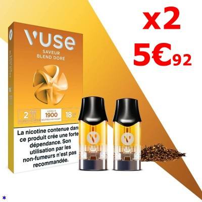 recharge vuse blend doré x2 à 5€92 pas cher et la livraison gratuite* recharge vuse blend doré x2 à 5€92 pas cher et la livraison gratuite*