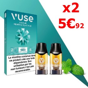 Menthe Glaciale vuse 2x recharge 5€92 pas cher et livraison gratuite * Menthe Glaciale vuse 2x recharge 5€92 pas cher et livraison gratuite *