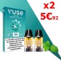 Menthe Glaciale vuse 2x recharge 5€92 pas cher et livraison gratuite *