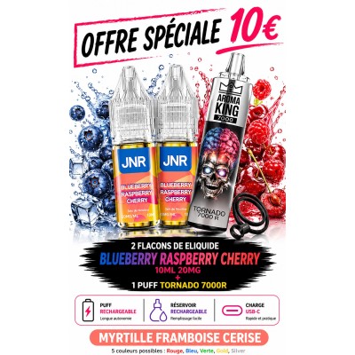 Pack 2X Blueberry Raspberry Cherry + Tornado