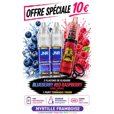 Pack 2X Blueberry Red Raspberry + Tornado