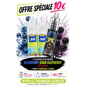 Pack 2X Blueberry Sour Raspberry + Tornado