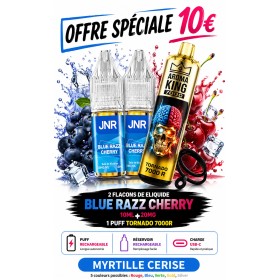 Pack 2X Blue Razz Cherry + Tornado