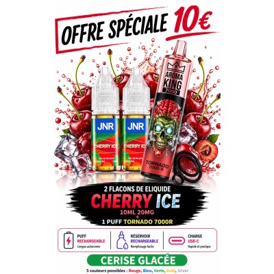 Pack 2X Cherry Ice + Tornado