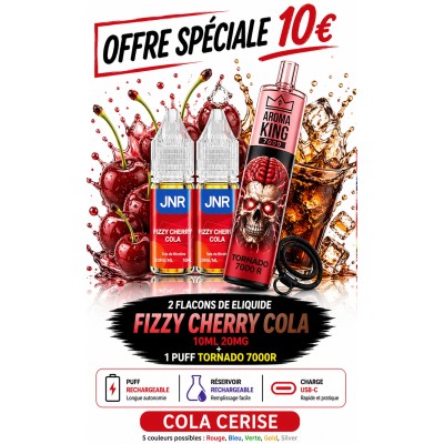 Pack 2X Fizzy Cherry Cola + Tornado
