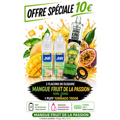 Pack 2X Mango Passion Fruit + Tornado