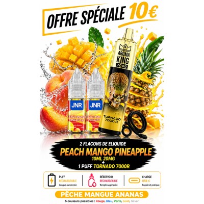 Pack 2X Peach Mango Pineapple + Tornado