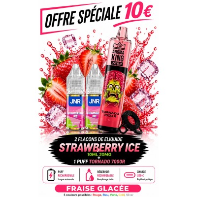 Pack 2X Strawberry Ice + Tornado