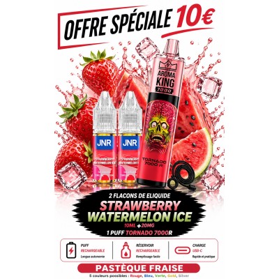 Pack 2X Strawberry Watermelon Ice + Tornado