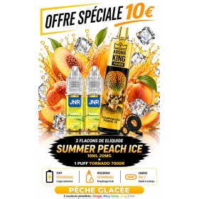 Pack 2X Summer Peach Ice + Tornado